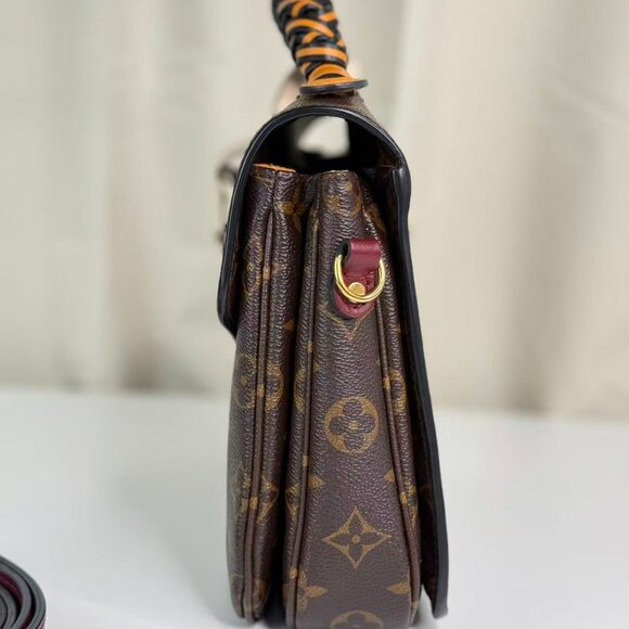 Louis Vuitton Monogram Canvas Metis Shoulder Bag Crossbody with Purple Strap - Picture 3 of 11